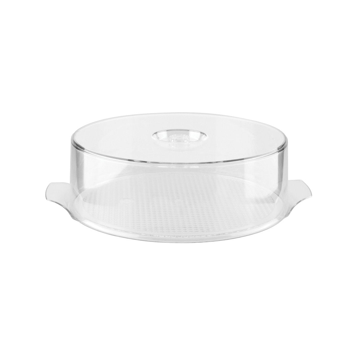 Stackable Round Cover & Tray - 420mm, Clear