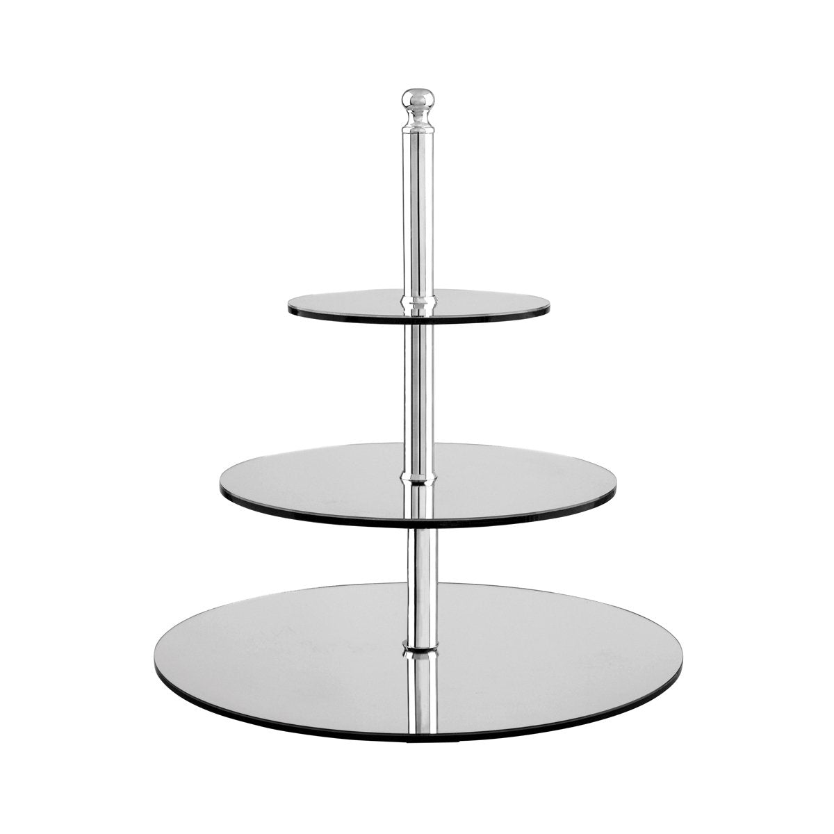 3 Tier Round Stand - 200/300/400mm, 450mm, Mirror Finish