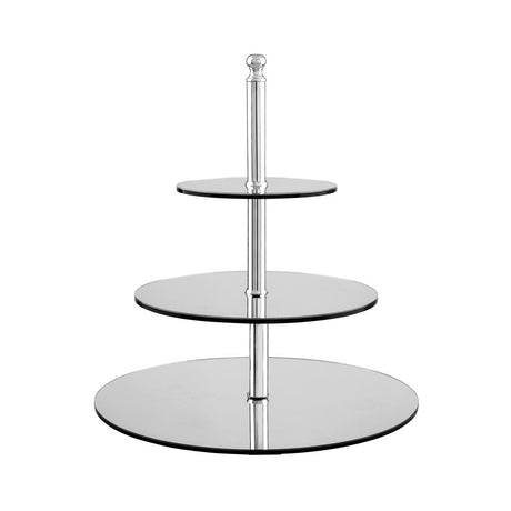 3 Tier Round Stand - 200/300/400mm, 450mm, Mirror Finish