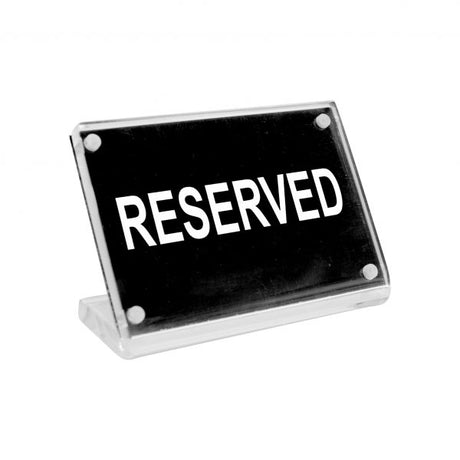 Reserved Buffet Sign - Acrylic Magnet Plate from Chef Inox. made out of Acrylic and sold in boxes of 12. Hospitality quality at wholesale price with The Flying Fork!