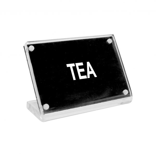 Tea Buffet Sign - Acrylic Magnet Plate from Chef Inox. made out of Acrylic and sold in boxes of 12. Hospitality quality at wholesale price with The Flying Fork!