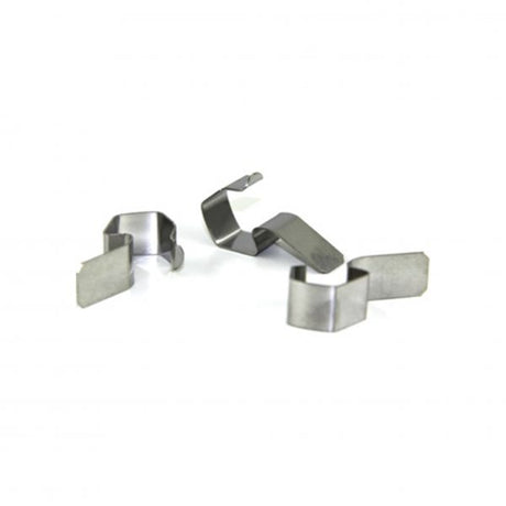 Glass Jars Clamps to Suit Lids (Pack Of 8) from Weck. made out of Glass and sold in boxes of 1. Hospitality quality at wholesale price with The Flying Fork!