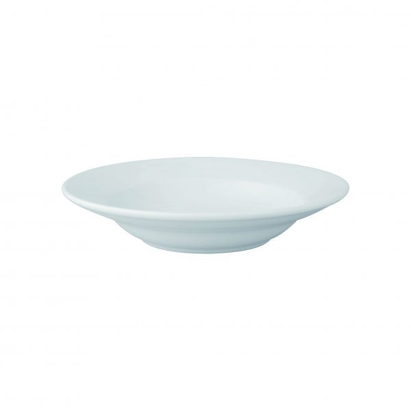 Wide Rim Pasta Bowl - 230mm, White from Vitroceram. made out of Porcelain and sold in boxes of 24. Hospitality quality at wholesale price with The Flying Fork!