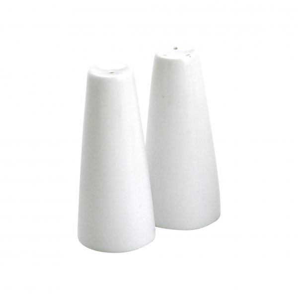 Pepper Shaker tower - White from Vitroceram. made out of Porcelain and sold in boxes of 96. Hospitality quality at wholesale price with The Flying Fork!