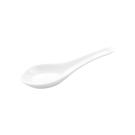 Chinese Spoon - 140mm, White from Vitroceram. made out of Porcelain and sold in boxes of 144. Hospitality quality at wholesale price with The Flying Fork!