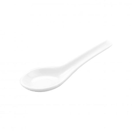 Chinese Spoon - 130mm, White from Vitroceram. made out of Porcelain and sold in boxes of 192. Hospitality quality at wholesale price with The Flying Fork!