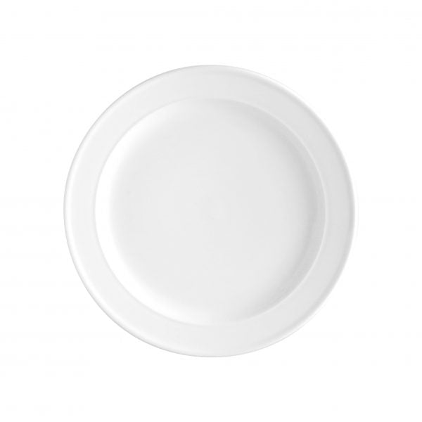 Round Plate (Rolled Edge) - 230mm, Vitro-2 from Vitroceram. made out of Porcelain and sold in boxes of 24. Hospitality quality at wholesale price with The Flying Fork!