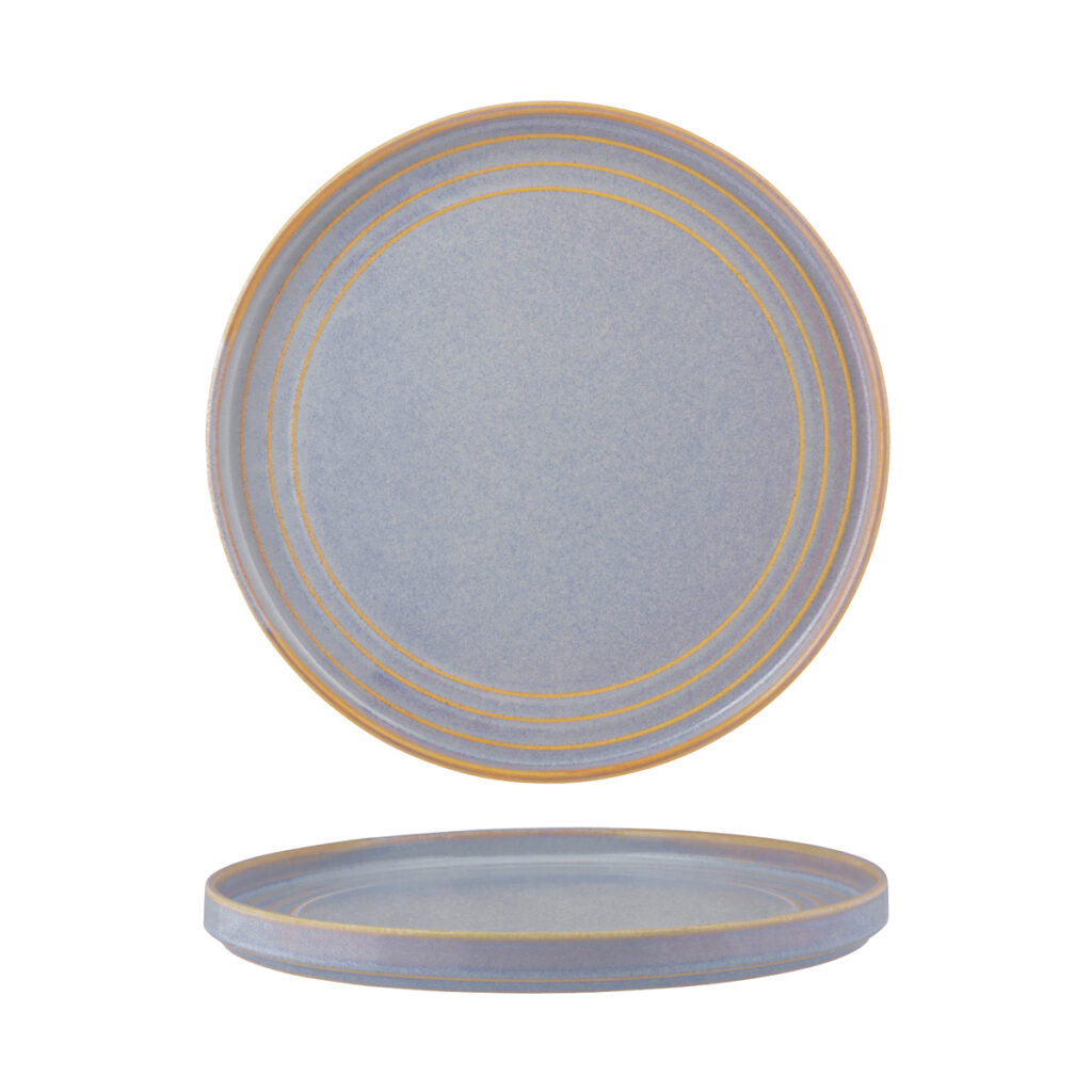 Round Plate - 275X22Mm, Azure Blue from Tablekraft. made out of Ceramic and sold in boxes of 3. Hospitality quality at wholesale price with The Flying Fork!