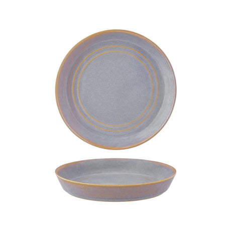 Round Flared Bowl - 225X35Mm, Azure Blue from Tablekraft. Flared edges, made out of Ceramic and sold in boxes of 3. Hospitality quality at wholesale price with The Flying Fork!
