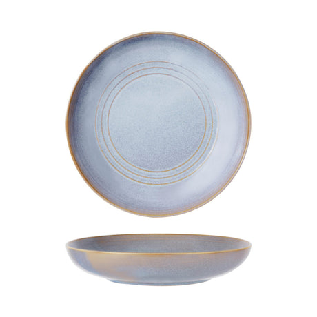 Round Serve Bowl - 270X55Mm, Azure Blue from Tablekraft. made out of Ceramic and sold in boxes of 8. Hospitality quality at wholesale price with The Flying Fork!