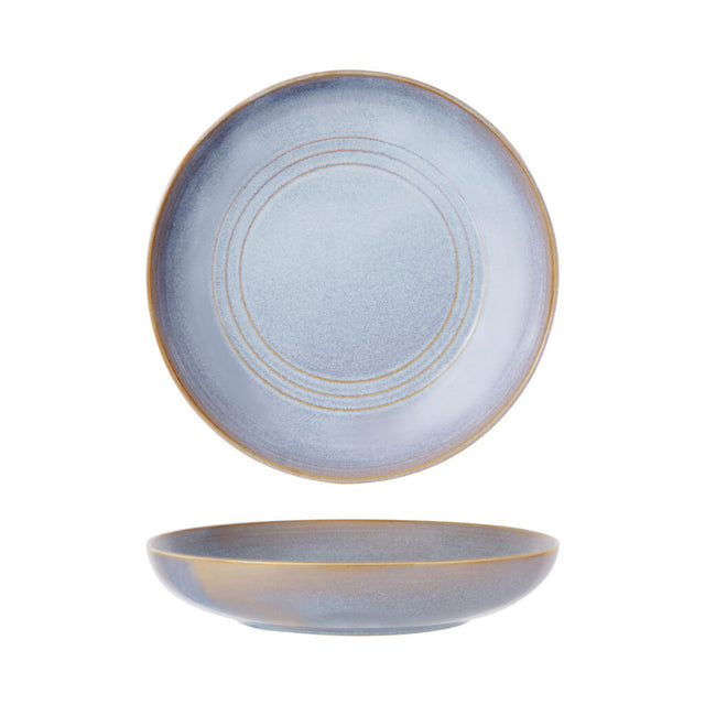 Round Serve Bowl - 270X55Mm, Azure Blue from Tablekraft. made out of Ceramic and sold in boxes of 8. Hospitality quality at wholesale price with The Flying Fork!