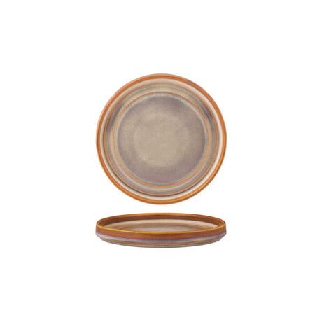 Tablekraft urban loft round plate - 185x16mm auburn from Tablekraft. made out of Porcelain and sold in boxes of 6. Hospitality quality at wholesale price with The Flying Fork!