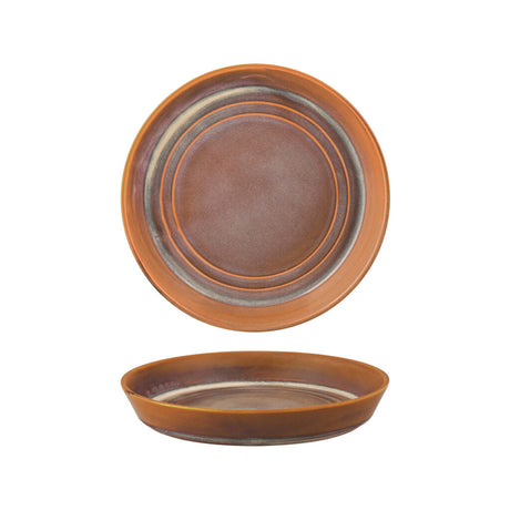 Round Flared Bowl - 225X35Mm, Auburn from Tablekraft. Flared edges, made out of Ceramic and sold in boxes of 3. Hospitality quality at wholesale price with The Flying Fork!