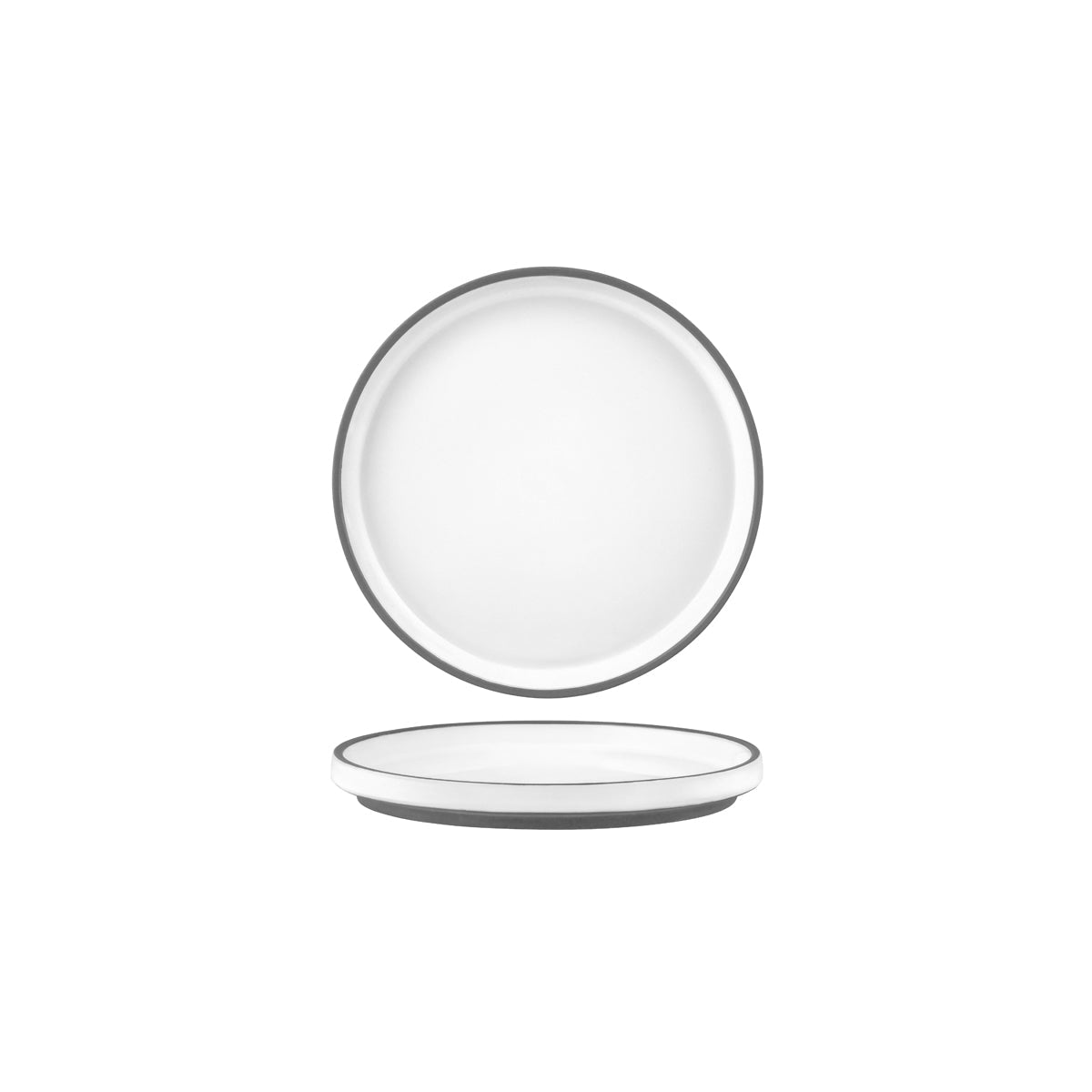Stackable Plate - 170 x 22mm, White, Urban Muse: Pack of 6