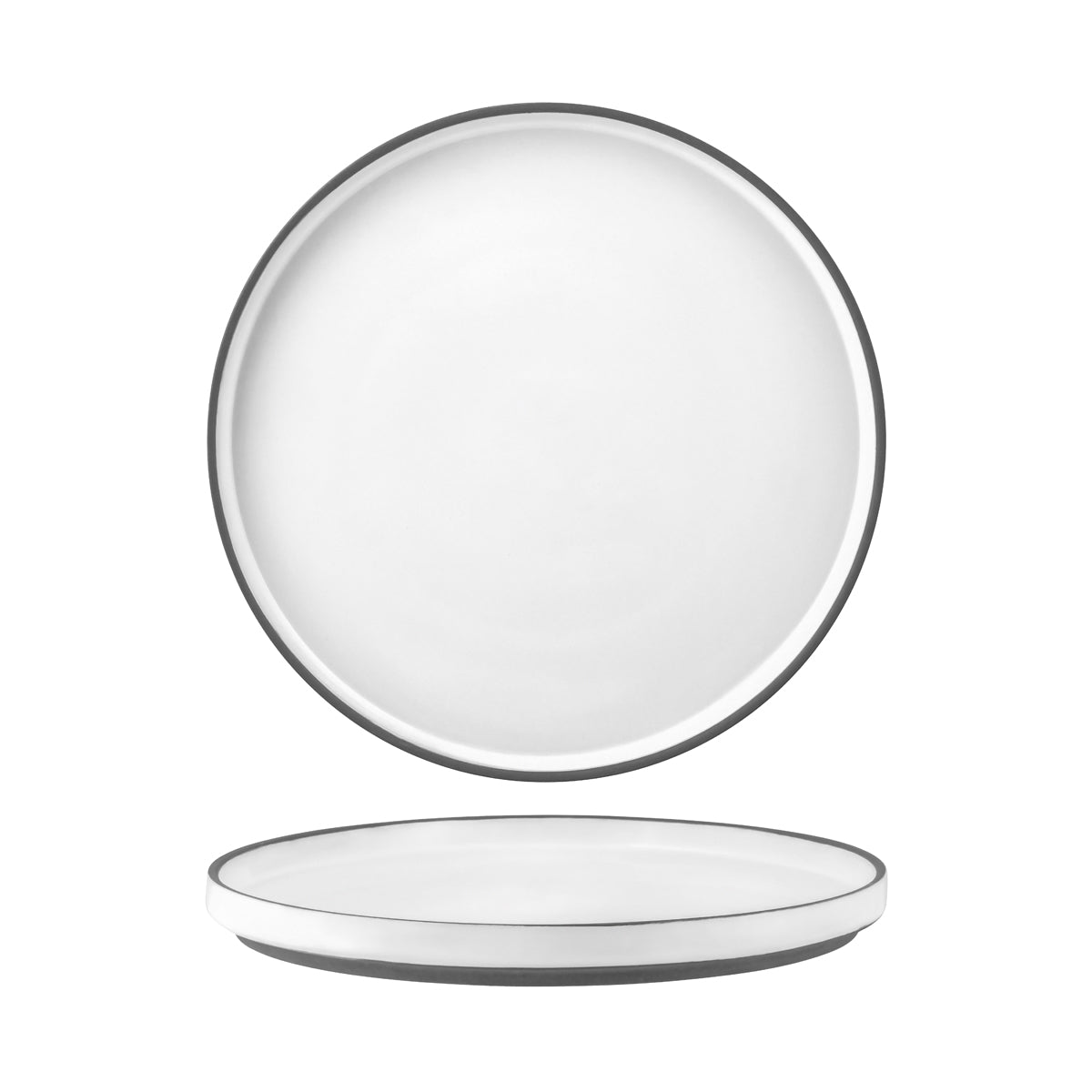 Stackable Plate - 265 x 25mm, White, Urban Muse: Pack of 3