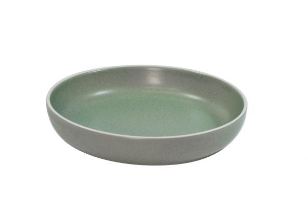 Bowl Flared - 210mm, Urban, Green from tablekraft. Flared edges, made out of Porcelain and sold in boxes of 6. Hospitality quality at wholesale price with The Flying Fork!
