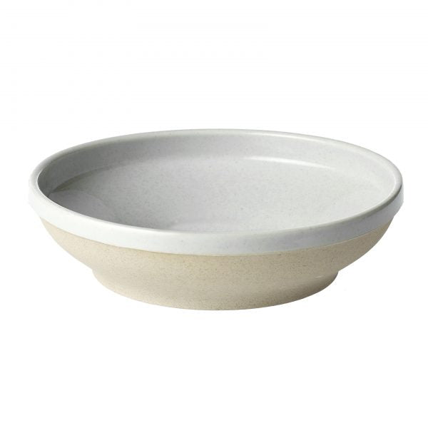 Round Bowl Flared - 230mm, Soho, White Pebble from tablekraft. Flared edges, made out of Porcelain and sold in boxes of 4. Hospitality quality at wholesale price with The Flying Fork!