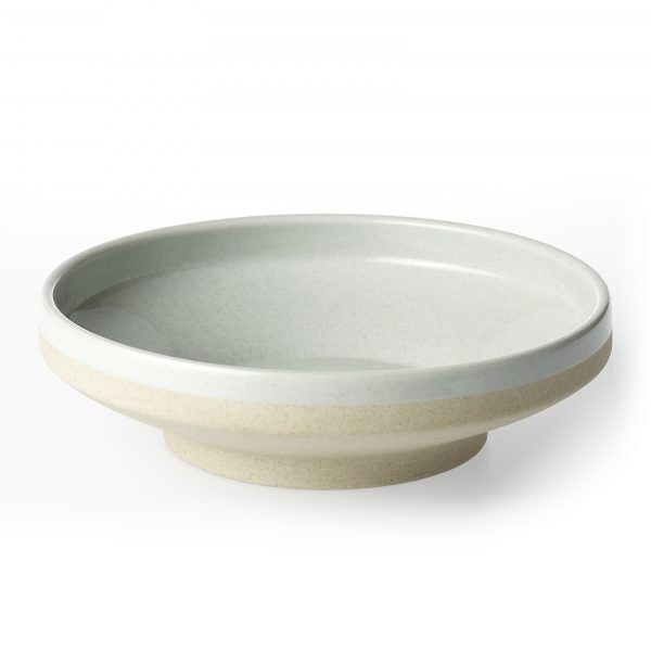 Round Bowl Footed - 230x68mm, Soho, White Pebble from tablekraft. Footed, made out of Porcelain and sold in boxes of 6. Hospitality quality at wholesale price with The Flying Fork!