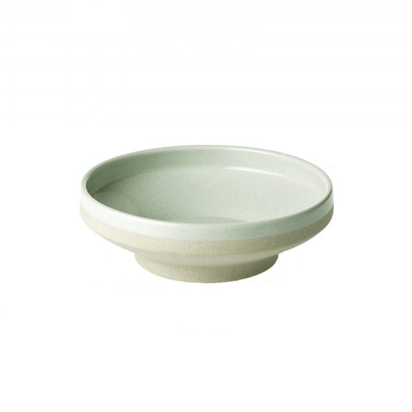 Round Bowl Footed - 153mm, Soho, Limestone from tablekraft. Footed, made out of Porcelain and sold in boxes of 6. Hospitality quality at wholesale price with The Flying Fork!