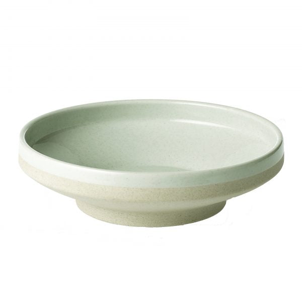 Round Bowl Footed - 230mm, Soho, Limestone from tablekraft. Footed, made out of Porcelain and sold in boxes of 6. Hospitality quality at wholesale price with The Flying Fork!