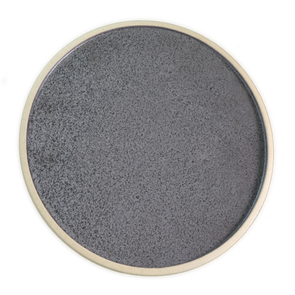 Round Plate - 285mm, Soho, Speckle Black from tablekraft. made out of Porcelain and sold in boxes of 4. Hospitality quality at wholesale price with The Flying Fork!