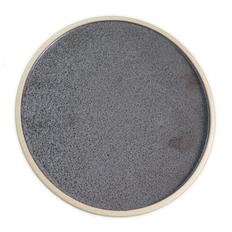 Round Plate - 200mm, Soho, Speckle Black from tablekraft. made out of Porcelain and sold in boxes of 6. Hospitality quality at wholesale price with The Flying Fork!