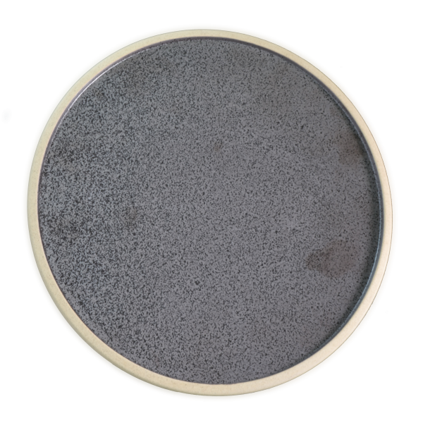 Round Plate - 200mm, Soho, Speckle Black from tablekraft. made out of Porcelain and sold in boxes of 6. Hospitality quality at wholesale price with The Flying Fork!