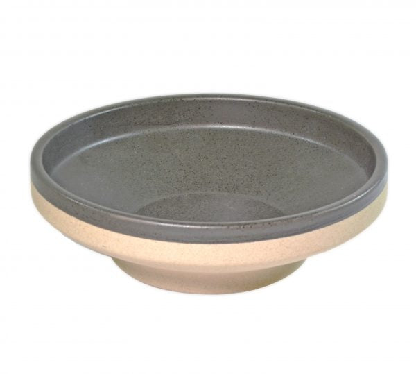 Round Bowl Footed - 153mm, Soho, Speckle Black from tablekraft. Footed, made out of Porcelain and sold in boxes of 6. Hospitality quality at wholesale price with The Flying Fork!