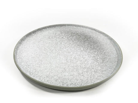 Round Platter - 330mm, Pure, Soho from tablekraft. Textured, made out of Porcelain and sold in boxes of 2. Hospitality quality at wholesale price with The Flying Fork!