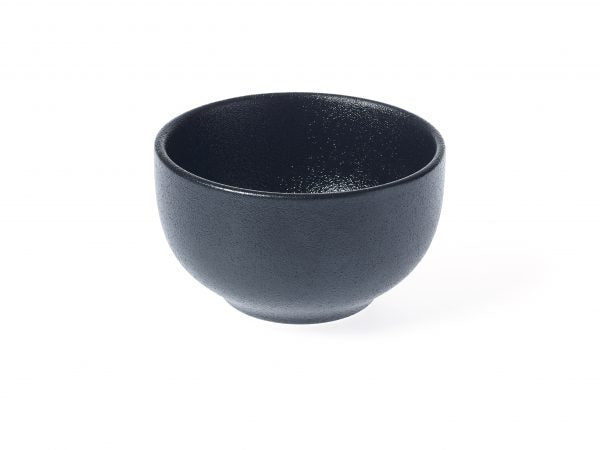Round Bowl - 125x70mm, Black from tablekraft. made out of Porcelain and sold in boxes of 4. Hospitality quality at wholesale price with The Flying Fork!