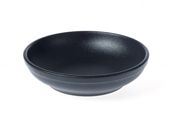 Round Bowl - Flared - 230x55mm, Black from tablekraft. Flared edges, made out of Porcelain and sold in boxes of 3. Hospitality quality at wholesale price with The Flying Fork!