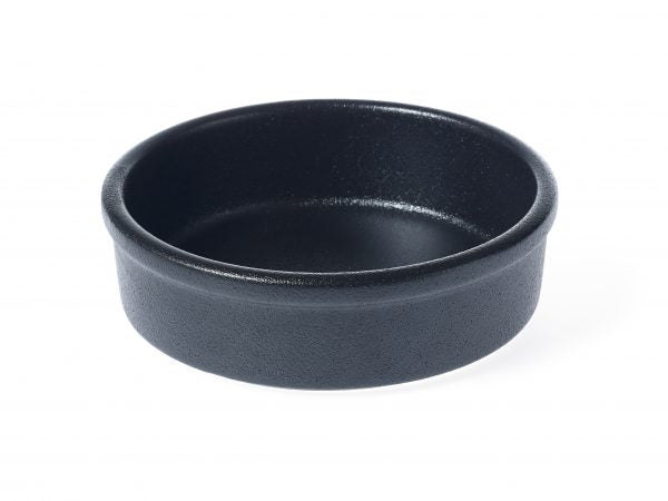 Round Dish-Tapas - 140x45mm, Black from tablekraft. made out of Porcelain and sold in boxes of 6. Hospitality quality at wholesale price with The Flying Fork!