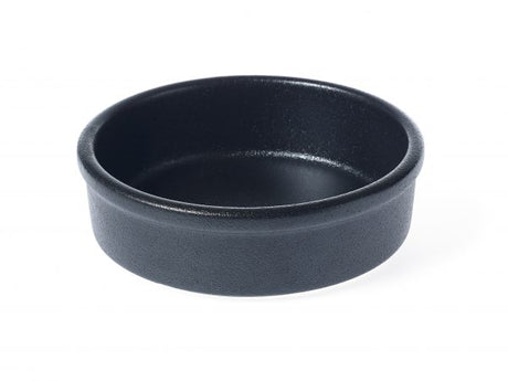 Round Dish-Tapas - 140x45mm, Black from tablekraft. made out of Porcelain and sold in boxes of 6. Hospitality quality at wholesale price with The Flying Fork! 