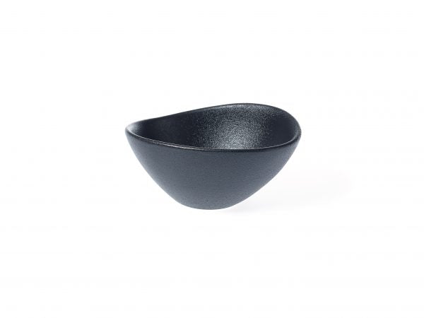Triangular Bowl - 110mm, Black from tablekraft. made out of Porcelain and sold in boxes of 6. Hospitality quality at wholesale price with The Flying Fork!