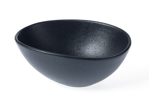 Triangular Bowl - 210x140mm, Black from tablekraft. made out of Porcelain and sold in boxes of 3. Hospitality quality at wholesale price with The Flying Fork!