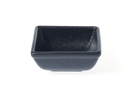 Square Sauce Dish - 80x80x35mm, Black from tablekraft. made out of Porcelain and sold in boxes of 12. Hospitality quality at wholesale price with The Flying Fork!