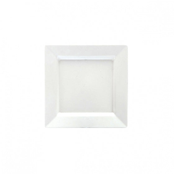 Square Platter - White, 400 x 400mm from Ryner Melamine. Sold in boxes of 2. Hospitality quality at wholesale price with The Flying Fork!