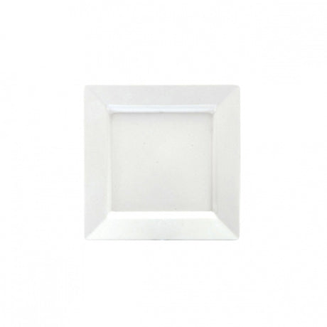 Square Platter - White, 400 x 400mm from Ryner Melamine. Sold in boxes of 2. Hospitality quality at wholesale price with The Flying Fork!