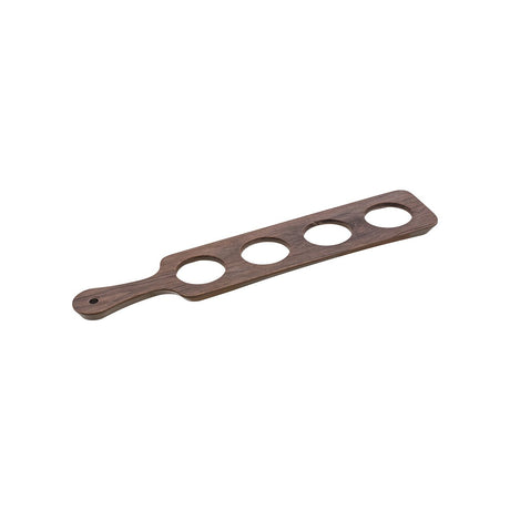 Ryner Melamine Wood Deco, Melamine Tasting Paddle - 4 Hole, 92x430mm, Wood Deco