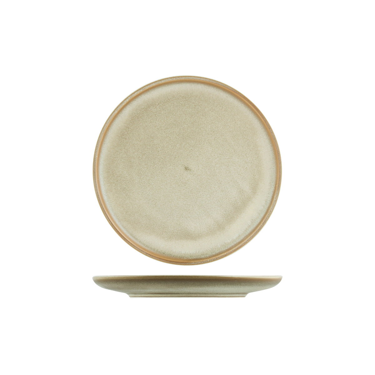 Round Plate - 200mm, Earthy, Chic from Moda Porcelain. made out of Porcelain and sold in boxes of 6. Hospitality quality at wholesale price with The Flying Fork!
