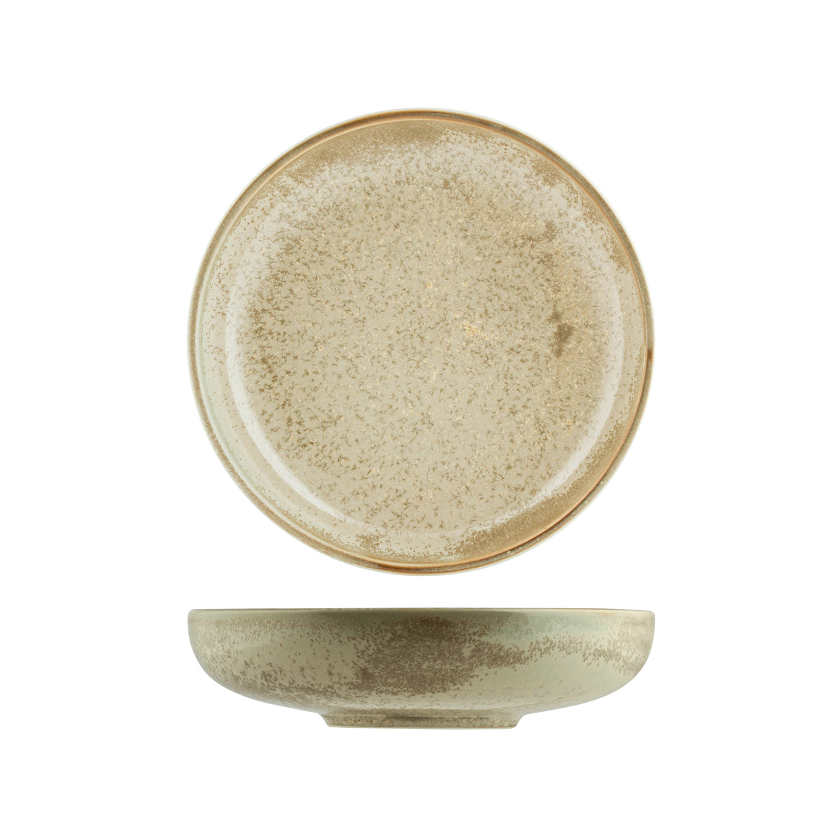 Round Bowl - 215mm, Chic, Earthy from Moda Porcelain. made out of Porcelain and sold in boxes of 4. Hospitality quality at wholesale price with The Flying Fork!