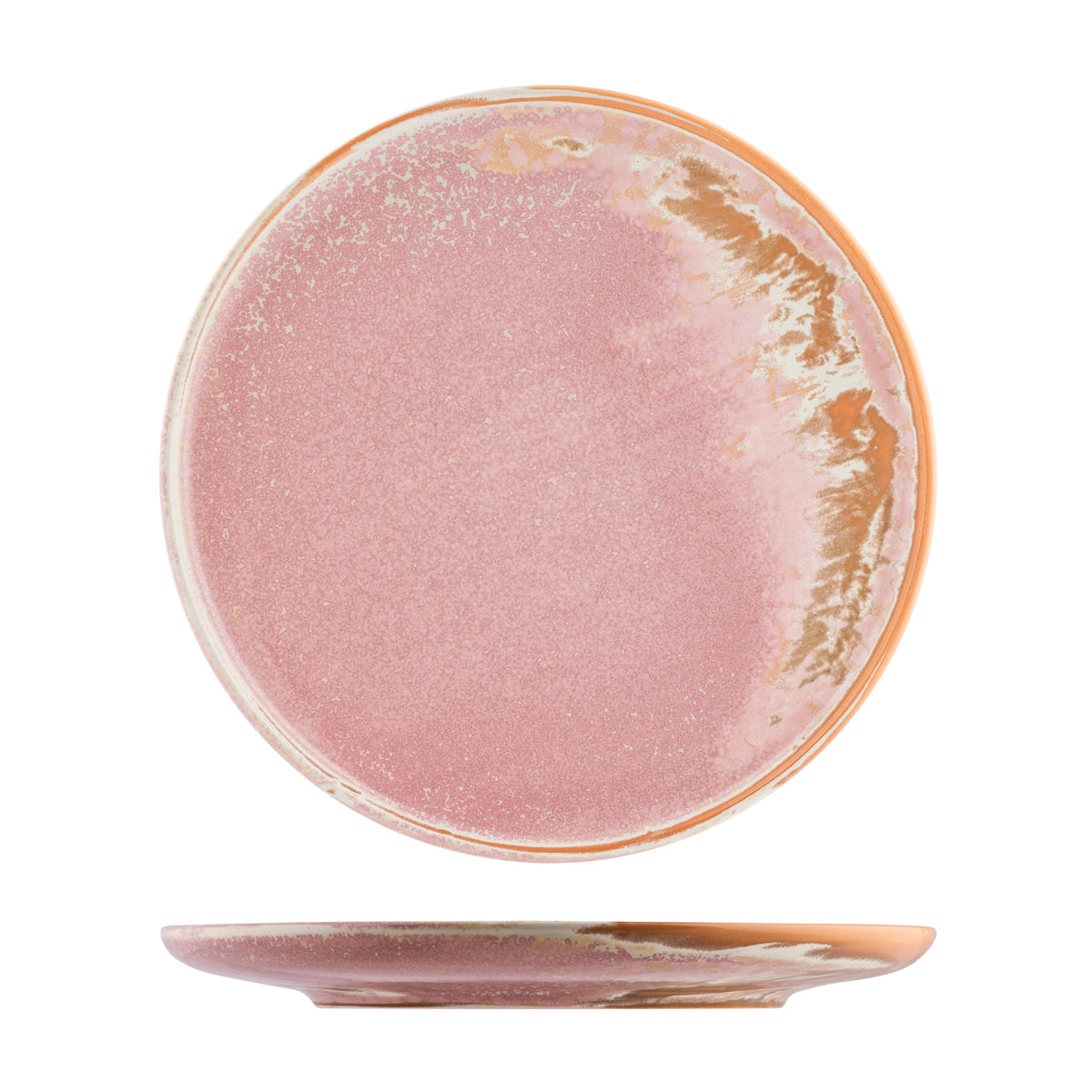 Round Plate - 290mm, Icon, Pink from Moda Porcelain. made out of Porcelain and sold in boxes of 6. Hospitality quality at wholesale price with The Flying Fork!