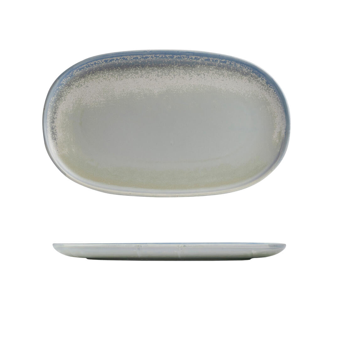 Oval Coupe Plate - 355 x 215mm, Cloud: Pack of 6