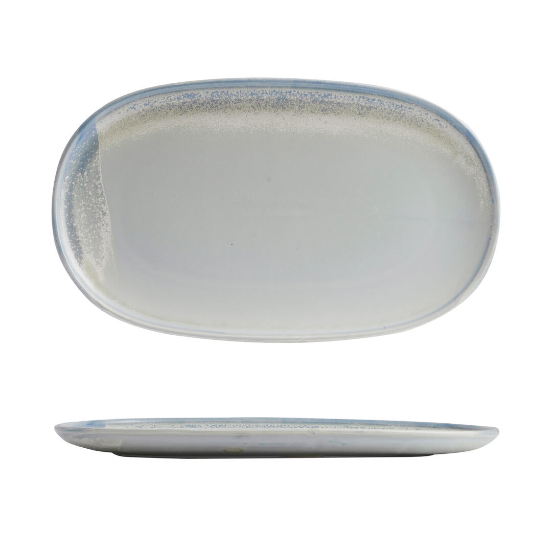 Oval Coupe Plate - 405 x 240mm, Cloud: Pack of 3