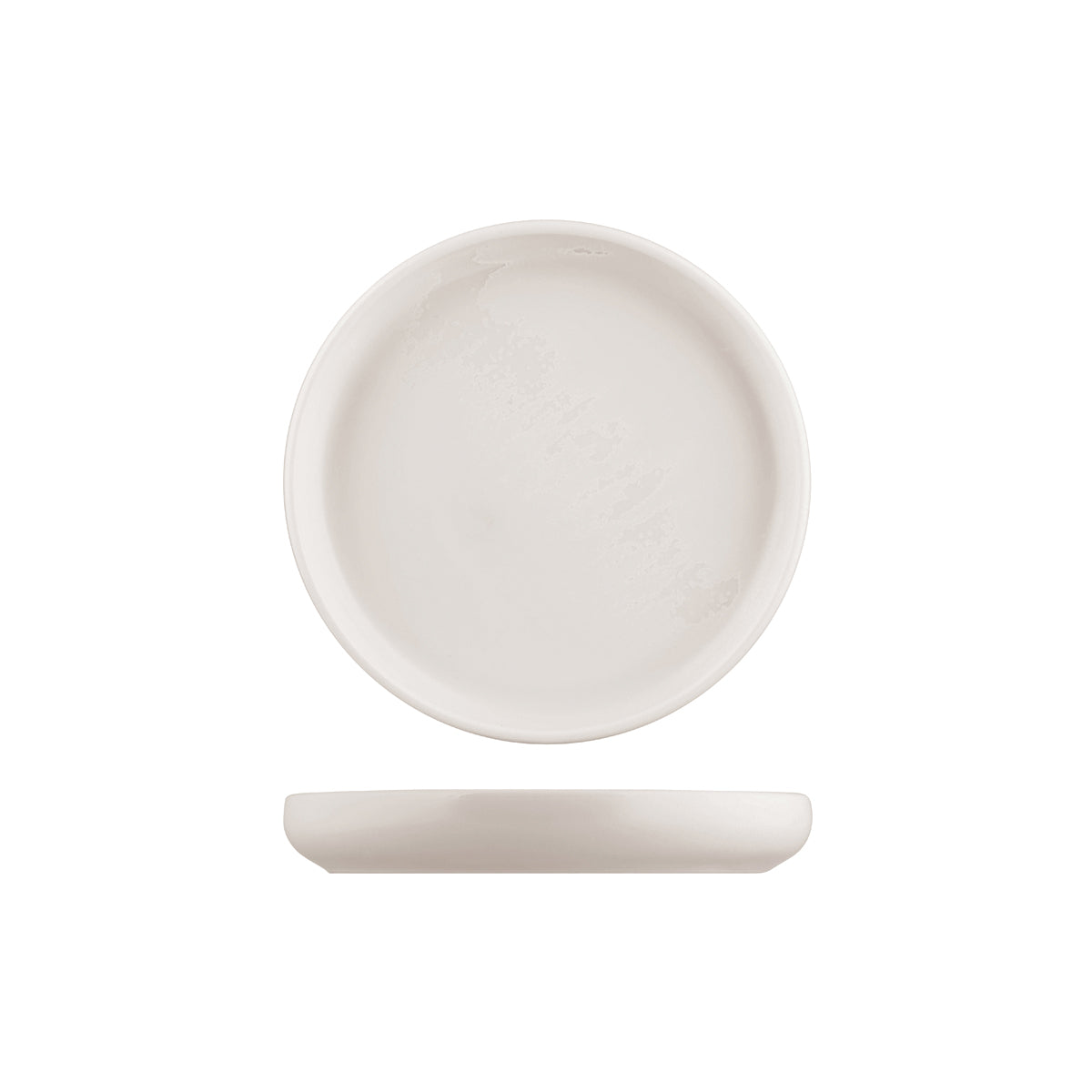 Stackable plate - 182mm, Snow, Moda Porcelain from Moda Porcelain. made out of Porcelain and sold in boxes of 6. Hospitality quality at wholesale price with The Flying Fork!