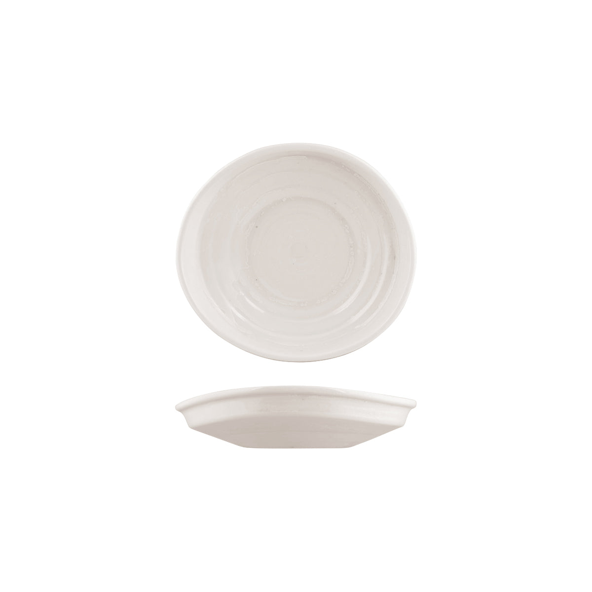 Organic shaped plate - 926532, Snow, Moda Porcelain from Moda Porcelain. made out of Porcelain and sold in boxes of 6. Hospitality quality at wholesale price with The Flying Fork!