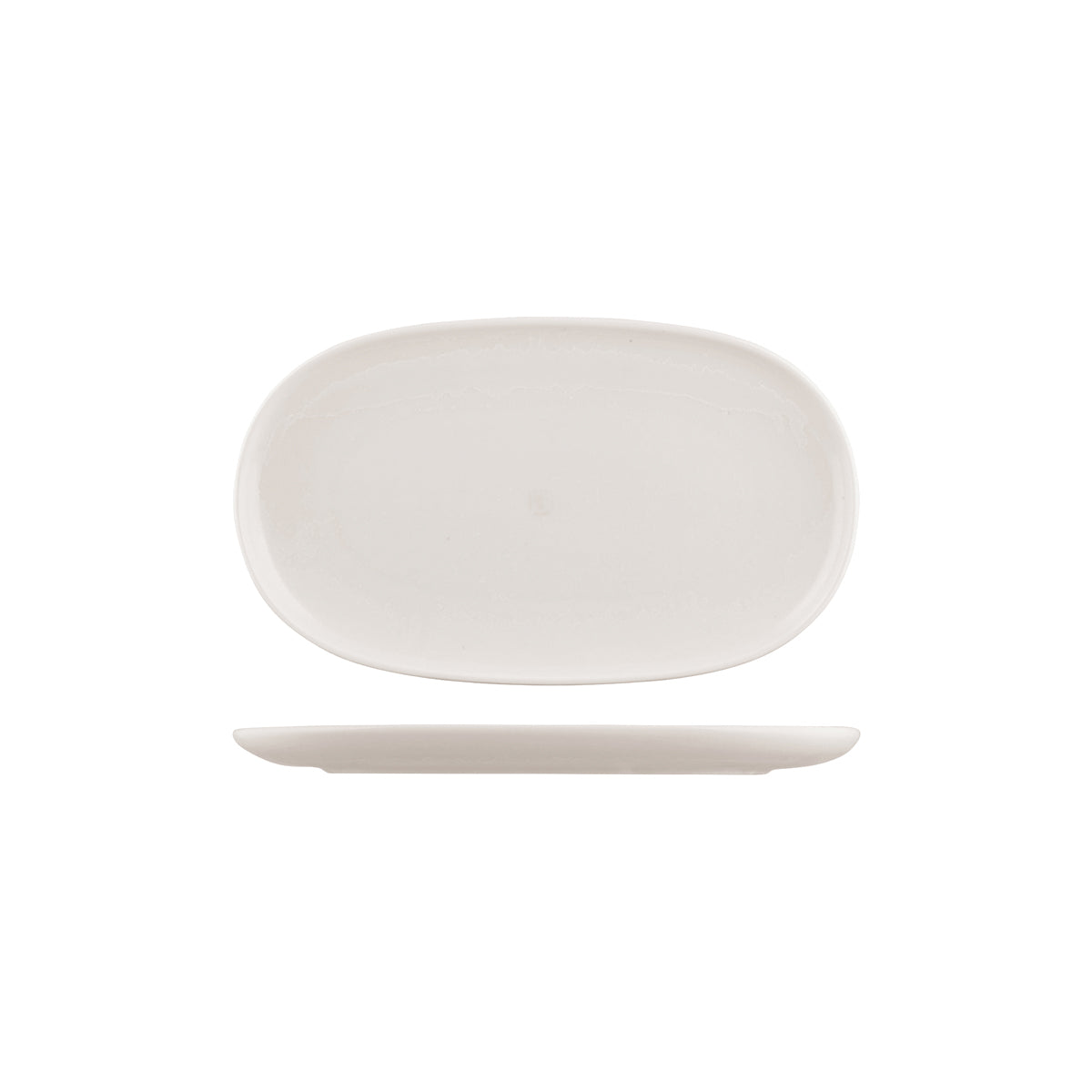 Oval plate - 300mm, Snow, Moda Porcelain from Moda Porcelain. Matt Finish, made out of Porcelain and sold in boxes of 6. Hospitality quality at wholesale price with The Flying Fork!