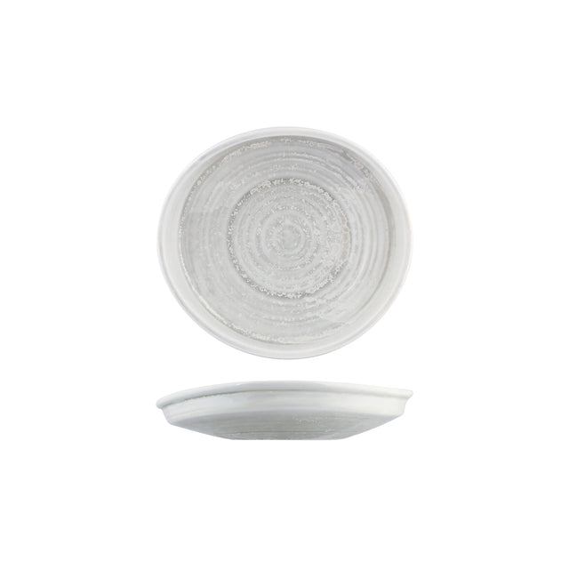 Organic Bowl-Plate - 228x205mm, Willow, Moda Porcelain from Moda Porcelain. made out of Porcelain and sold in boxes of 6. Hospitality quality at wholesale price with The Flying Fork!