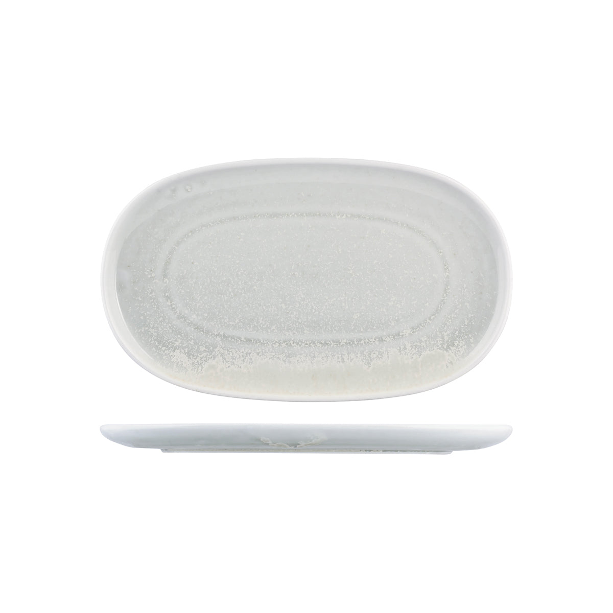 Oval Coupe Plate - 355x210mm, Willow, Moda Porcelain from Moda Porcelain. Matt Finish, made out of Porcelain and sold in boxes of 6. Hospitality quality at wholesale price with The Flying Fork!