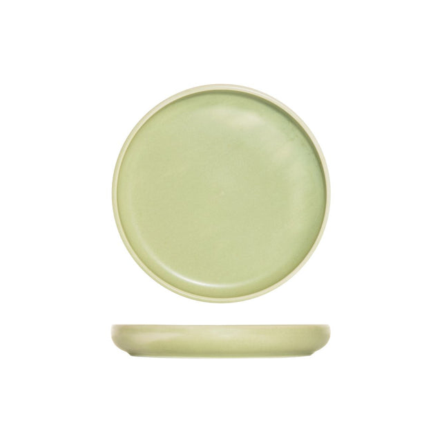 Round Plate - 190 mm, Lush, Jade from Moda Porcelain. made out of Porcelain and sold in boxes of 6. Hospitality quality at wholesale price with The Flying Fork!
